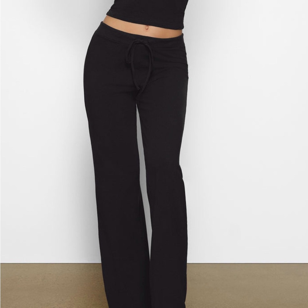 SKIMS Cotton Jersey straight leg drawstring pants